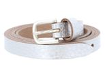 Vanzetti Pelle Cintura Chain Reaction 15Mm Metallic Belt W70 Silver Metallic Argentato