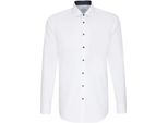 Seidensticker Business Patch Camicia Da Uomo Manica Lunga Kent Slim-Fit Bianco 37