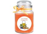 Candela Profumata In Barattolo Di Caramelle Per La Comunione, Profumo: Melone ( Arancia ), 500G - Brucia Fino A 110 Ore