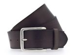 Vanzetti Pelle Cintura Denim Love 40Mm Full Leather Belt W80 Dark Brown Marrone Scuro