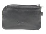 Esquire Pelle Caso Chiave Logo Key Case With Zip Black Nero