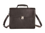 Harold's Pelle Borsa Da Ufficio Laptop Bag Con Scomparto Per Laptop Country Notebook Briefcase Brown Marrone Scuro