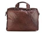 Spikes & Sparrow Pelle Borsa Da Ufficio Borsa A Tracolla Con Scomparto Per Laptop Bronco Business Bag Dark Brown Marrone Scuro