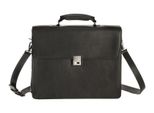 Harold's Pelle Borsa Da Ufficio Laptop Bag Con Scomparto Per Laptop Country Notebook Briefcase Black Nero