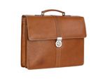 Leonhard Heyden Pelle Cartella Borsa A Tracolla Con Scomparto Per Laptop Bergamo Briefcase 2 Light Brown Marrone
