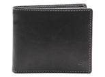Esquire Pelle Portafoglio Dallas Wallet Quer Classic Black Nero