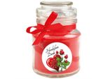 Candela Profumata In Barattolo Di Caramelle "Grazie"", Fragranza: Rose ( Rosso ), 120G - Dura Fino A 30 Ore"