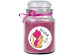 Candela Profumata In Un Barattolo Di Caramelle "Buona Fortuna"", Fragranza: Lavanda (Viola), 500G - Brucia Fino A 110 Ore"