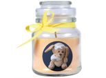 Candela Profumata In Barattolo Di Caramelle "Get Well Soon"", Fragranza: Vaniglia ( Giallo ), 120G - Brucia Fino A 30 Ore"