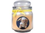 Candela Profumata In Barattolo Di Caramelle "Get Well Soon"", Fragranza: Vaniglia ( Giallo ), 300G - Brucia Fino A 70 Ore"