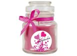 Candela Profumata In Barattolo "Grazie"", Fragranza: Lavanda (Viola), 120 G - Dura Fino A 30 Ore"
