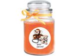 Candela Profumata In Barattolo "Guarisci Presto"", Fragranza: Melone ( Arancia ), 500G - Dura Fino A 110 Ore"