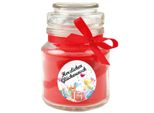Candela Profumata In Barattolo Di Caramelle "Happy Birthday"", Fragranza: Rose (Rosso), 120G - Dura Fino A 30 Ore"