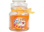 Candela Profumata In Barattolo Di Caramelle "Happy Birthday"", Fragranza: Melone ( Arancia ), 120G - Dura Fino A 30 Ore"