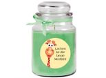 Candela Profumata In Barattolo Di Caramelle "Get Well Soon"", Fragranza: Cocco (Verde), 500G - Dura Fino A 110 Ore"