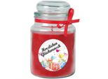 Candela Profumata In Barattolo Di Caramelle "Happy Birthday"", Fragranza: Rose ( Rosso ), 500G - Brucia Fino A 110 Ore"