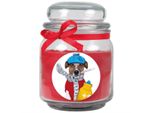 Candela Profumata In Barattolo Di Caramelle "Get Well Soon"", Fragranza: Rose ( Rosso ), 300G - Brucia Fino A 70 Ore"