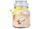 Candela Profumata In Barattolo Di Caramelle "Grazie"", Fragranza: Vaniglia ( Giallo ), 120G - Dura Fino A 30 Ore"