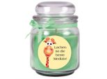Candela Profumata In Barattolo Di Caramelle "Get Well Soon"", Fragranza: Cocco ( Verde ), 300G - Brucia Fino A 70 Ore"