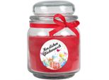 Candela Profumata In Barattolo Di Caramelle "Happy Birthday"", Fragranza: Rose ( Rosso ), 300G - Brucia Fino A 70 Ore"