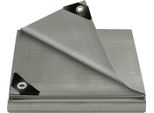Telone Woltu Impermeabile, 280 G/M² Telone Protettivo In Pe Con Occhielli, Stabile Ai Raggi Uv : Grigio 2X3 M Colore: Grigio Dimensioni: 2X3 M