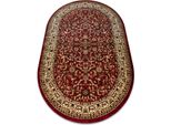 Tappeto Royal Adr Ovale Disegno 1745 Chiaretto Rosso 100X180 Cm