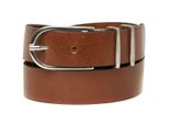 Saddler Pelle Cintura Kopervik Belt W95 Cognac / Silver Marrone