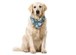 Abakuhaus Bandana Per Animali Domestici Vintage, Forma Orientale, 40X40 Cm, Rosa E Blu