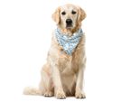 Abakuhaus Bandana Per Animali Domestici Ocean, Jumping Dolphin, 55X55 Cm, Bianco, Blu, Grigio