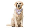 Abakuhaus Bandana Per Animali Domestici Viola, Vector Graffiti Brick, 55X55 Cm, Viola E Lavanda