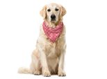Abakuhaus Bandana Etnica Per Animali Domestici, Ricamo Slavo Russo, 40X40 Cm, Bianco E Rosso