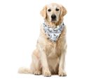 Abakuhaus Bandana Per Animali Domestici Anker, Disegno Vacanze Estive, 40X40 Cm, Blu Scuro E Bianco