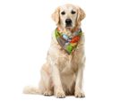Abakuhaus Bandana Per Animali Domestici Mid-Century, Arte Naturale Moderna, 40X40 Cm, Multicolore