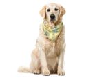 Abakuhaus Bandana Per Animali Domestici Libelle, Ninfee, 40X40 Cm, Giallo Pallido E Blu