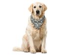 Abakuhaus Bandana Orientale Per Animali Domestici, Decorata In Stile Orientale Senza Tempo, 55X55 Cm, Blu Ardesia E Beige