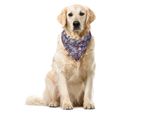 Abakuhaus Bandana Per Animali Domestici, Romantico Giardino Fiorito, 40X40 Cm, Multicolore