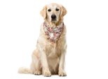 Abakuhaus Bandana Colorata Per Animali Domestici, Foglie Primaverili Vorticose, 55X55 Cm, Multicolore