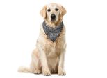 Abakuhaus Bandana Geometrica Per Animali Domestici, Medieval Baroque, 55X55 Cm, Bianco E Nero