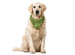 Abakuhaus Bandana Per Animali Domestici Con Motivo Kente, Geometrico Kenya, 55X55 Cm, Multicolore