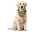 Abakuhaus Bandana Per Animali Domestici Con Fiori, Colori Pastello Bellezza Primaverile, 55X55 Cm, Verde Reseda Multicolore