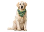 Abakuhaus Bandana Per Animali Domestici Con Fiori, Narcisi Cartoon, 55X55 Cm, Verde Bosco Multicolore