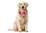 Abakuhaus Bandana Astratta Per Animali Domestici, Varie Forme Circolari, 55X55 Cm, Pale Maroon Coral