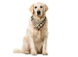 Abakuhaus Bandana Per Animali Domestici In Stile Azteco, Motivi Tribali A Triangoli, 55X55 Cm, Multicolore