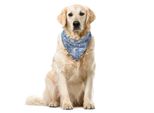 Abakuhaus Bandana Barocca Per Animali Domestici, Tema Decorativo Antico, 55X55 Cm, Blu Cobalto Guscio D'uovo
