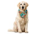 Abakuhaus Bandana Geometrica Astratta Per Animali Domestici, Elementi Casuali, 55X55 Cm, Dark Eggshell Multicolor