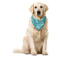 Abakuhaus Bandana Per Animali Domestici Squalo, Pesce Carnivoro Selachimorpha, 55X55 Cm, Blu Petrolio E Verde Mandorla