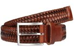 Lloyd Pelle Cintura Braided Men´S Belt W80 Cognac Marrone
