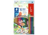 10X Staedtler 187 C12P1 Matita Colorata Triangolare Noris, 12 + 4 Scatola Di Cartone