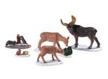 Statuetta Di Natale Animali Selvatici Set Di 5