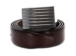 Vanzetti Pelle Cintura 35Mm Leather Belt W80 Dark Brown Marrone